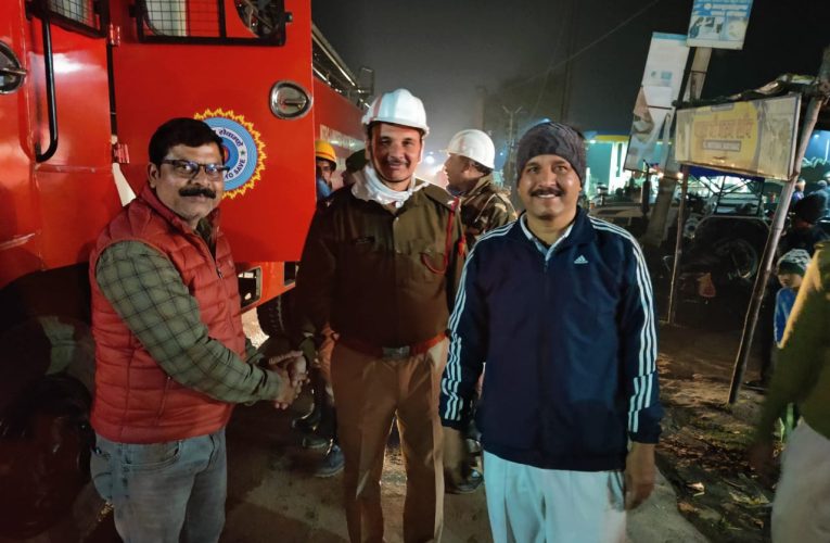 गैस सिलेंडर रिसाव से लगी आग बड़ी हादसा टला