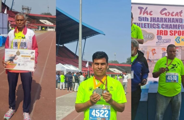 झारखंड राज्य मास्टर एथलेटिक्स चैंपियनशिप में कुजू के प्रतिभागियों ने लहराया परचम