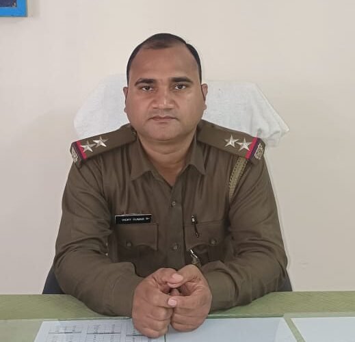 नए थाना प्रभारी ने दिया योगदान