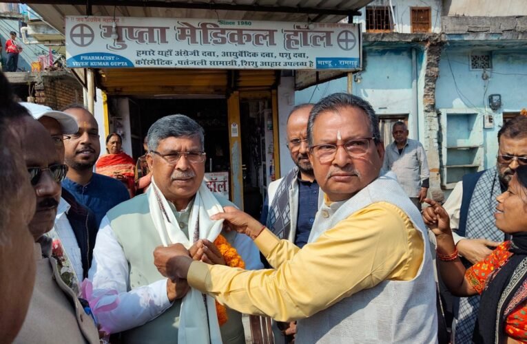 मांडू चट्टी में भाजपा प्रदेश अध्यक्ष आदित्य साहू का भव्य स्वागत